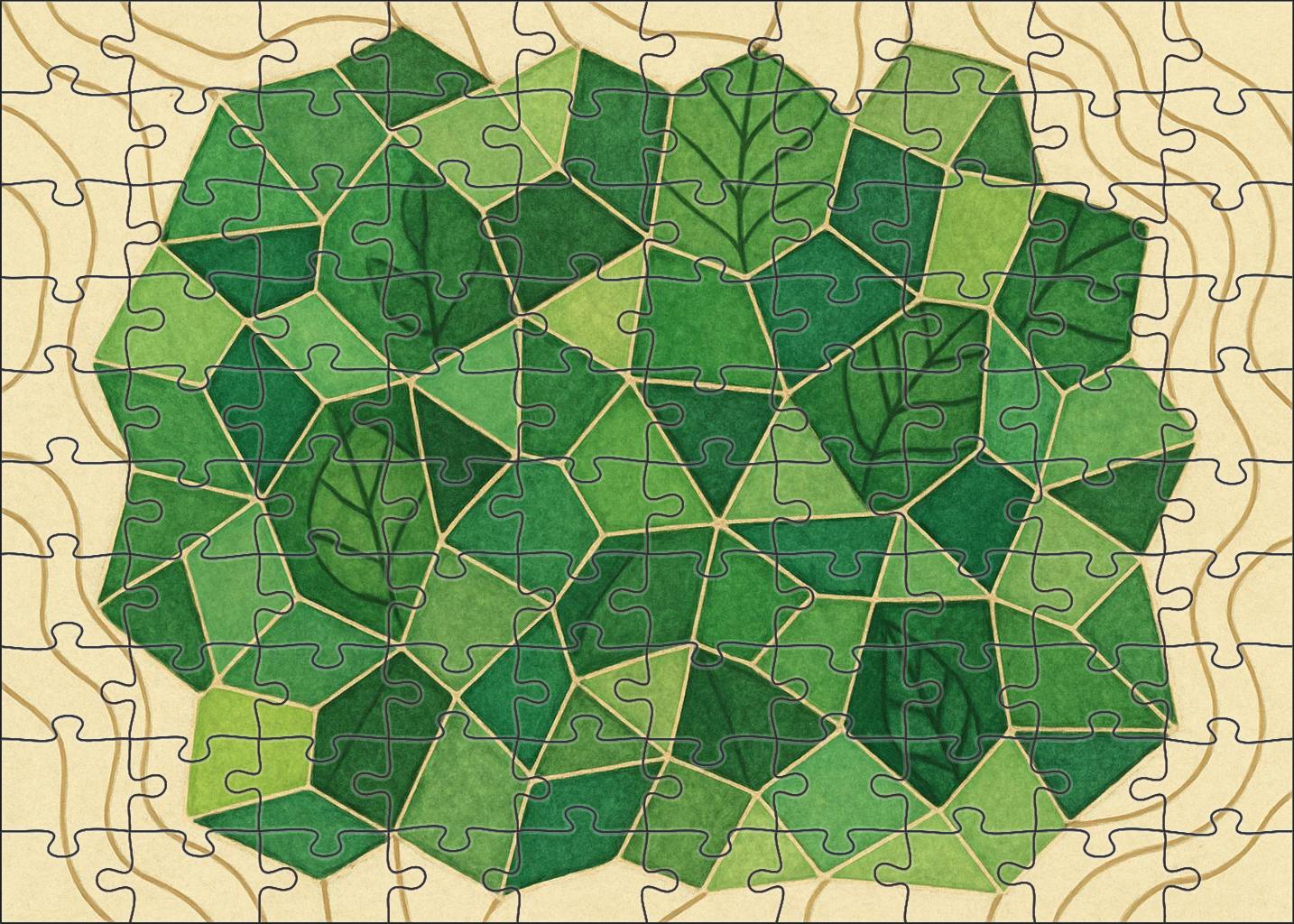 Vegetation Density Mosaic Mini Puzzle