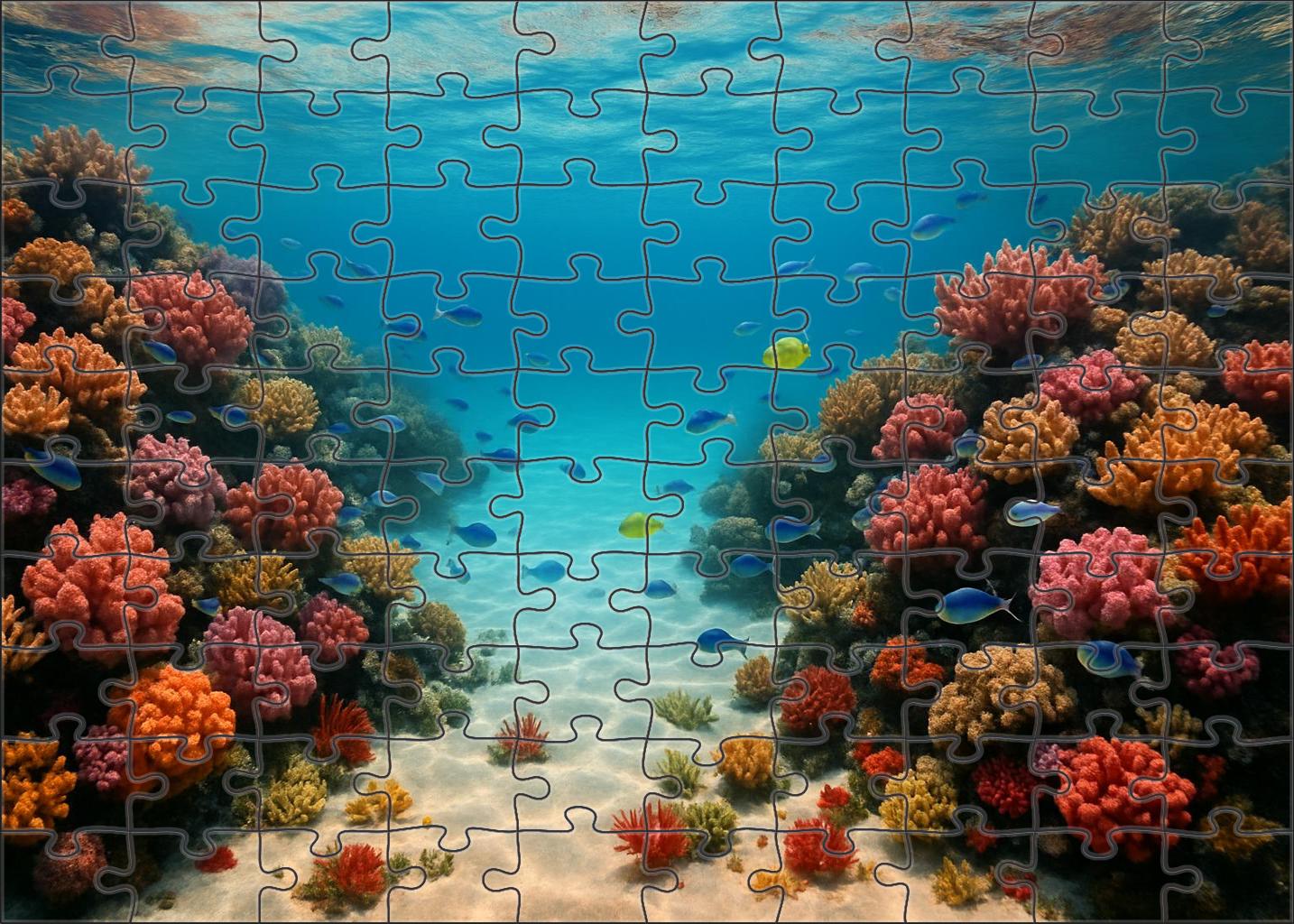 Sapphire Coral Lagoon 100 Piece Puzzle