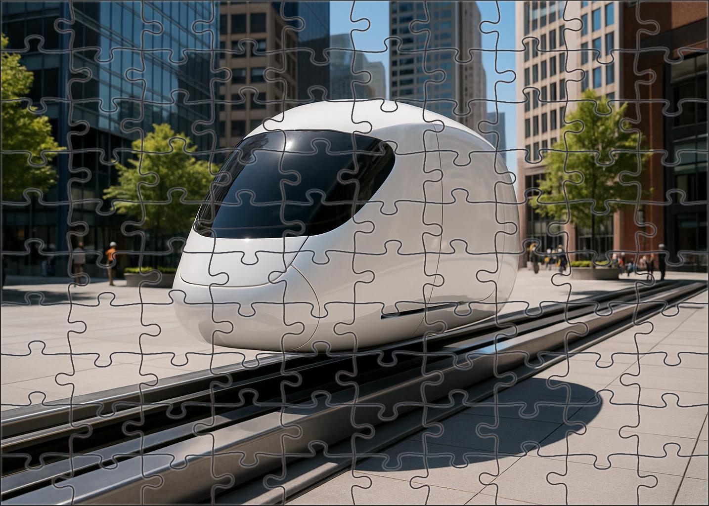 Magnetic Levitation Urban Pod Challenging Puzzles