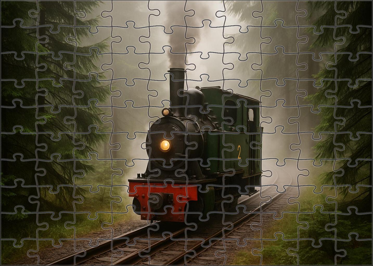 Rustic Timber Narrow Gauge Large Format Puzzle