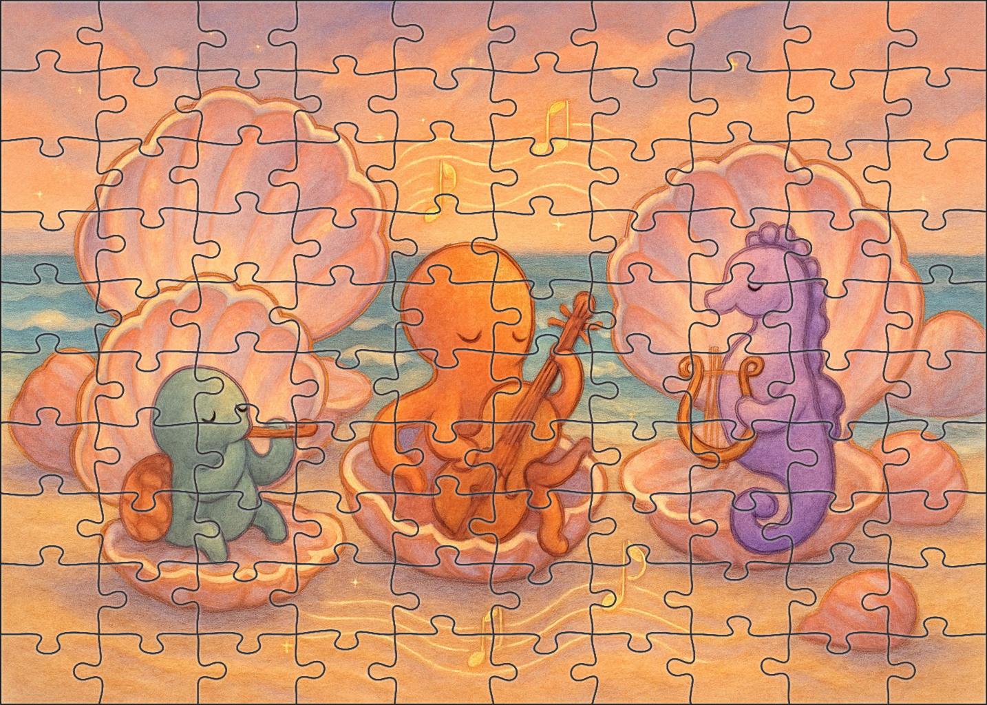 Whispering Shell Symphony Large Format Puzzle