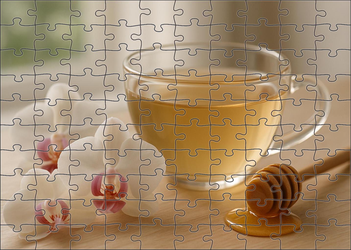Honey Orchid White Tea Puzzle Collection