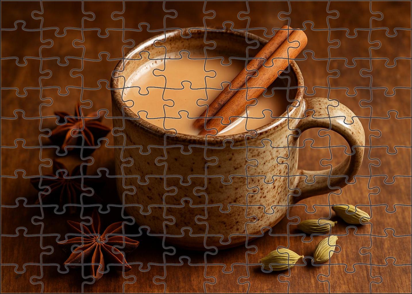 Golden Spice Chai Premium Puzzle Pieces