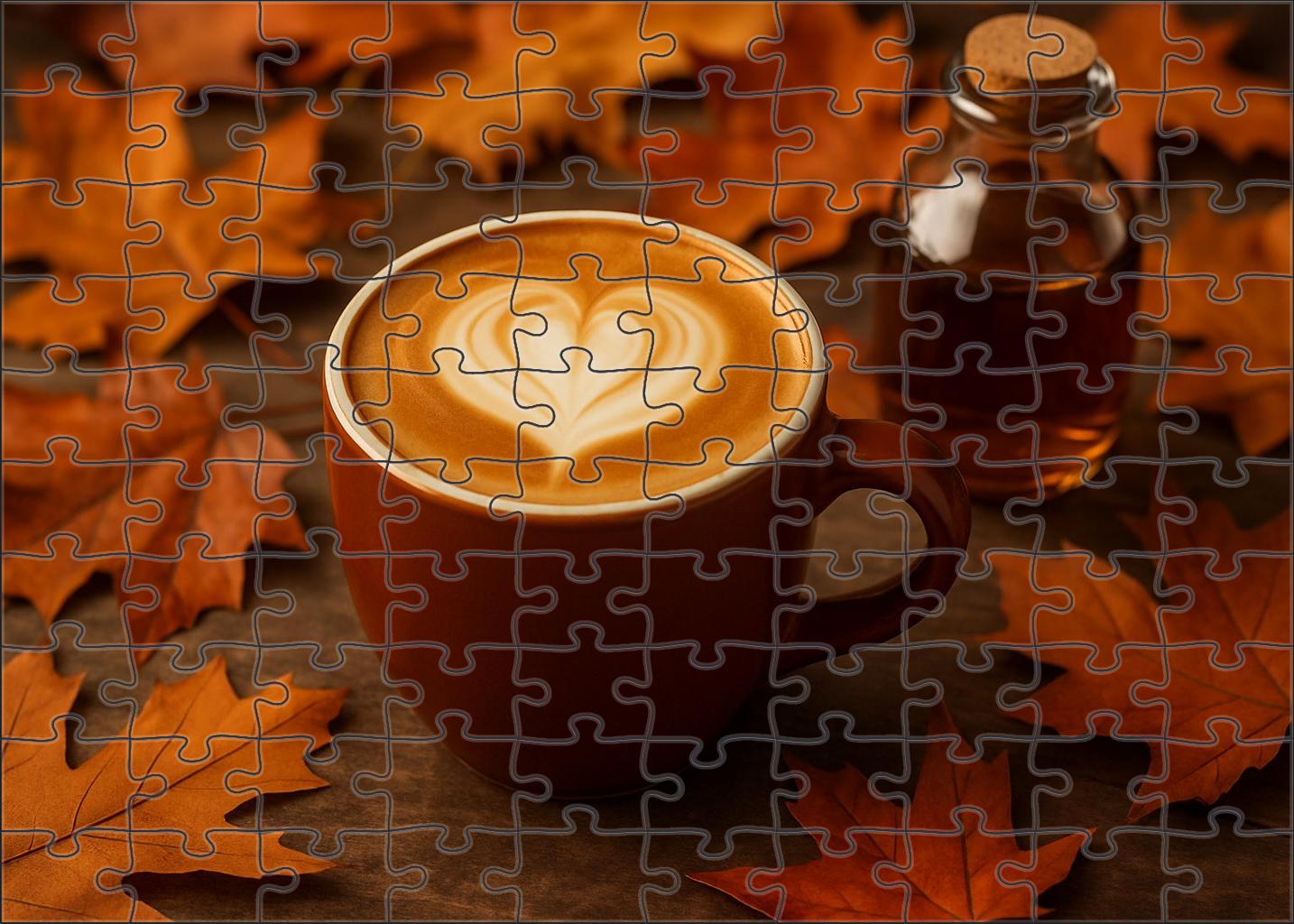 Maple Chestnut Latte Blend Unique Puzzle Design