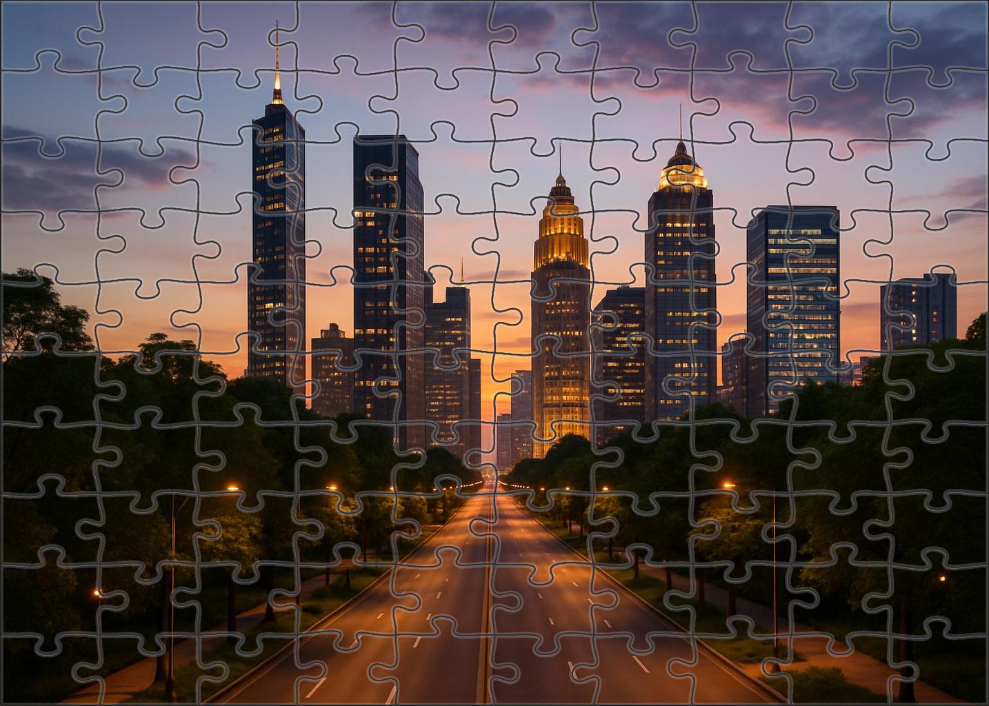 Mexico City Reforma Avenue Skyline Historic And Contemporary Mix With Iconic Latin American Towers Puzzle Challenge