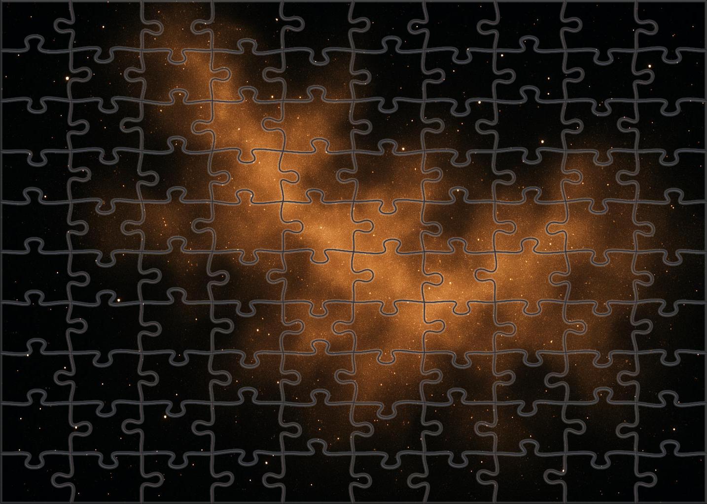 Amber Dust Cloud Veil 100 Piece Puzzle