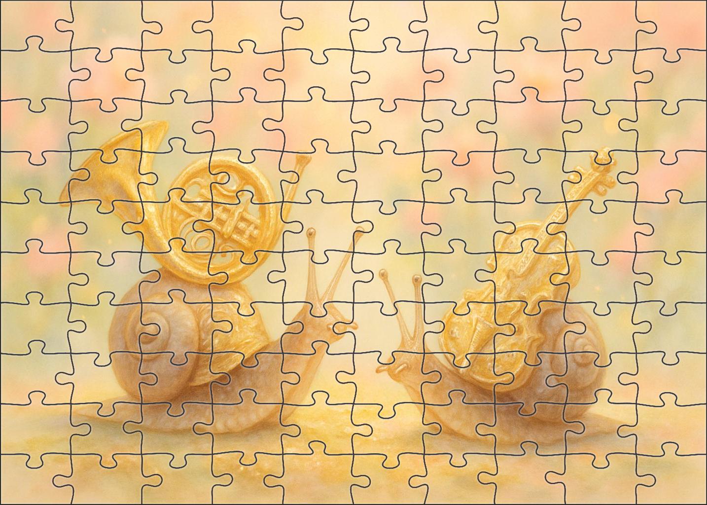 Whimsical Snail Symphony Puzzle Challenge