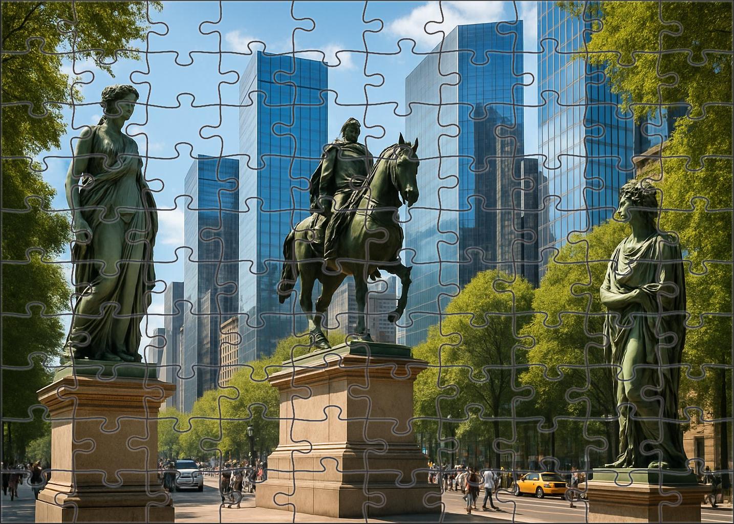 Mexico City Reforma Avenue Skyline Latin Americas Blend Of Historic Monuments And New Skyscrapers Puzzle For Kids