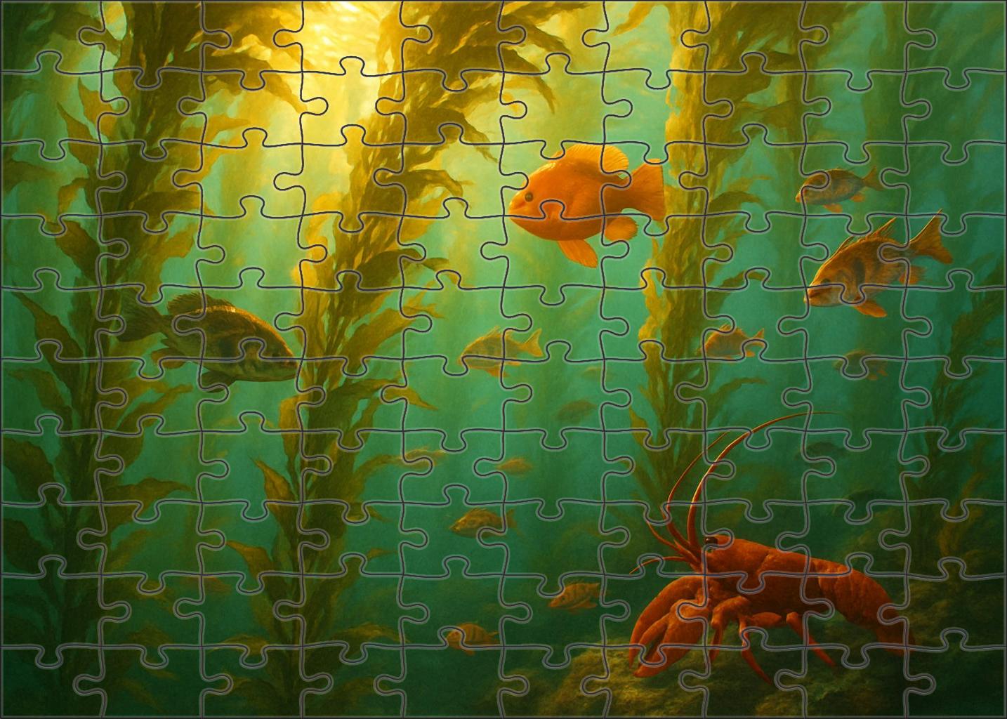 Sun-dappled Kelp Forest Puzzle Fun