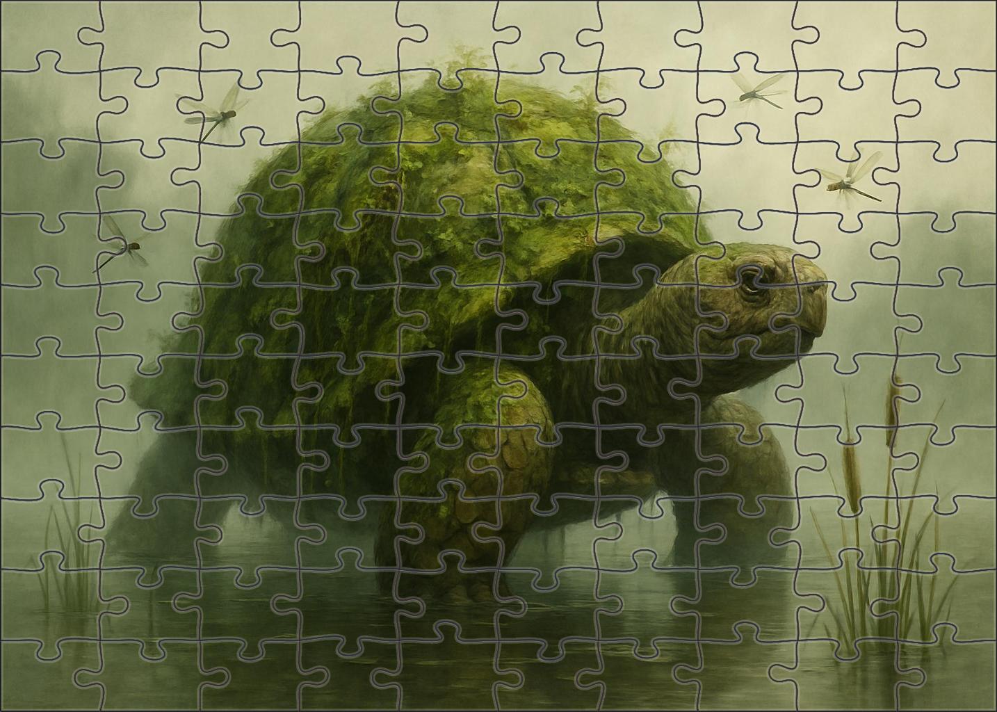 Mireback Tortoise Colossal Swamp Dweller With Verdant Armor Easy Puzzles