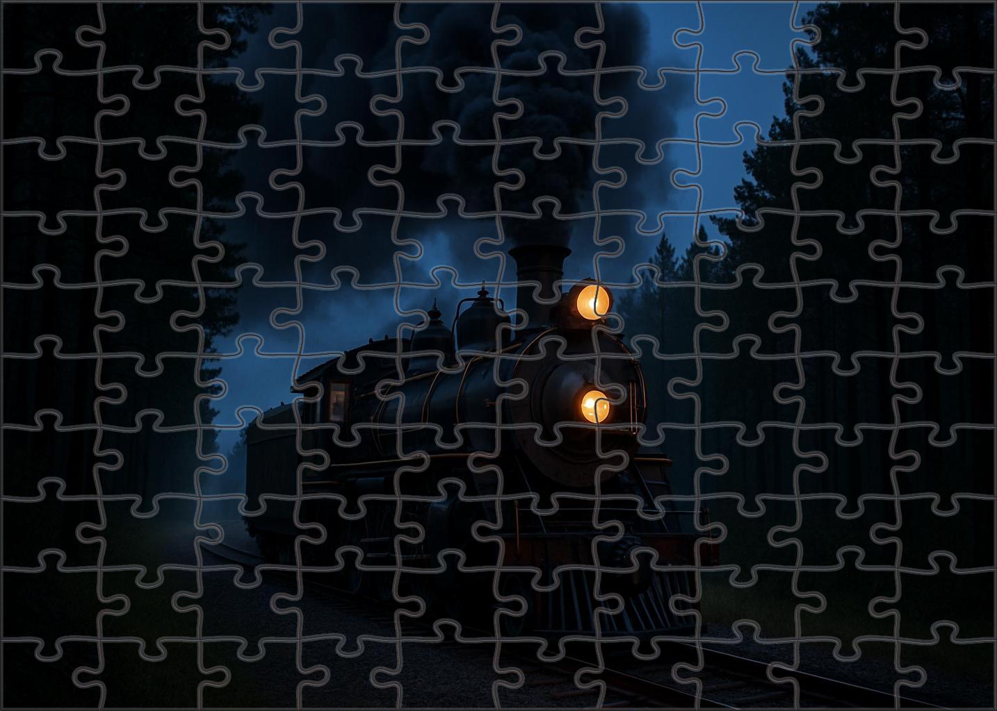 Midnight Shadow Steam Premium Puzzle Pieces