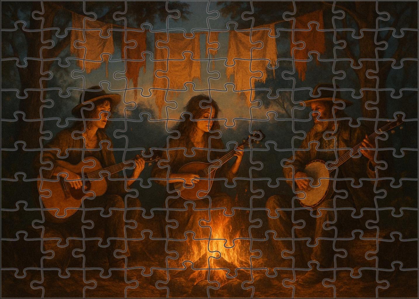Indie Folk Revival Rustic Melodies And Earthy Aesthetics 20 Piece Puzzle