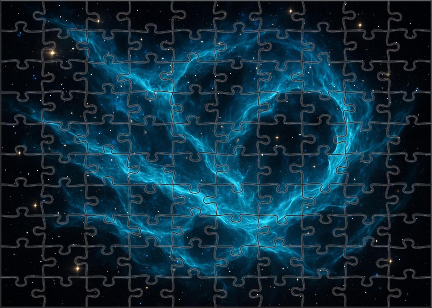 Sapphire Veil Nebula 1000 Piece Puzzle