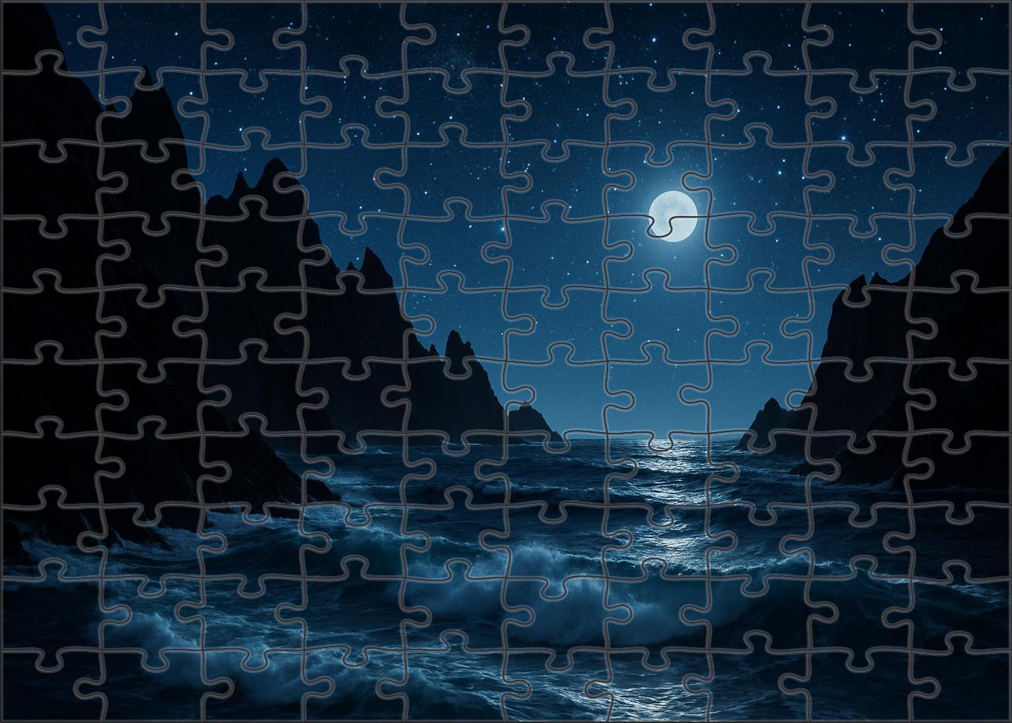 Midnight Ocean Headlands Puzzle Collection