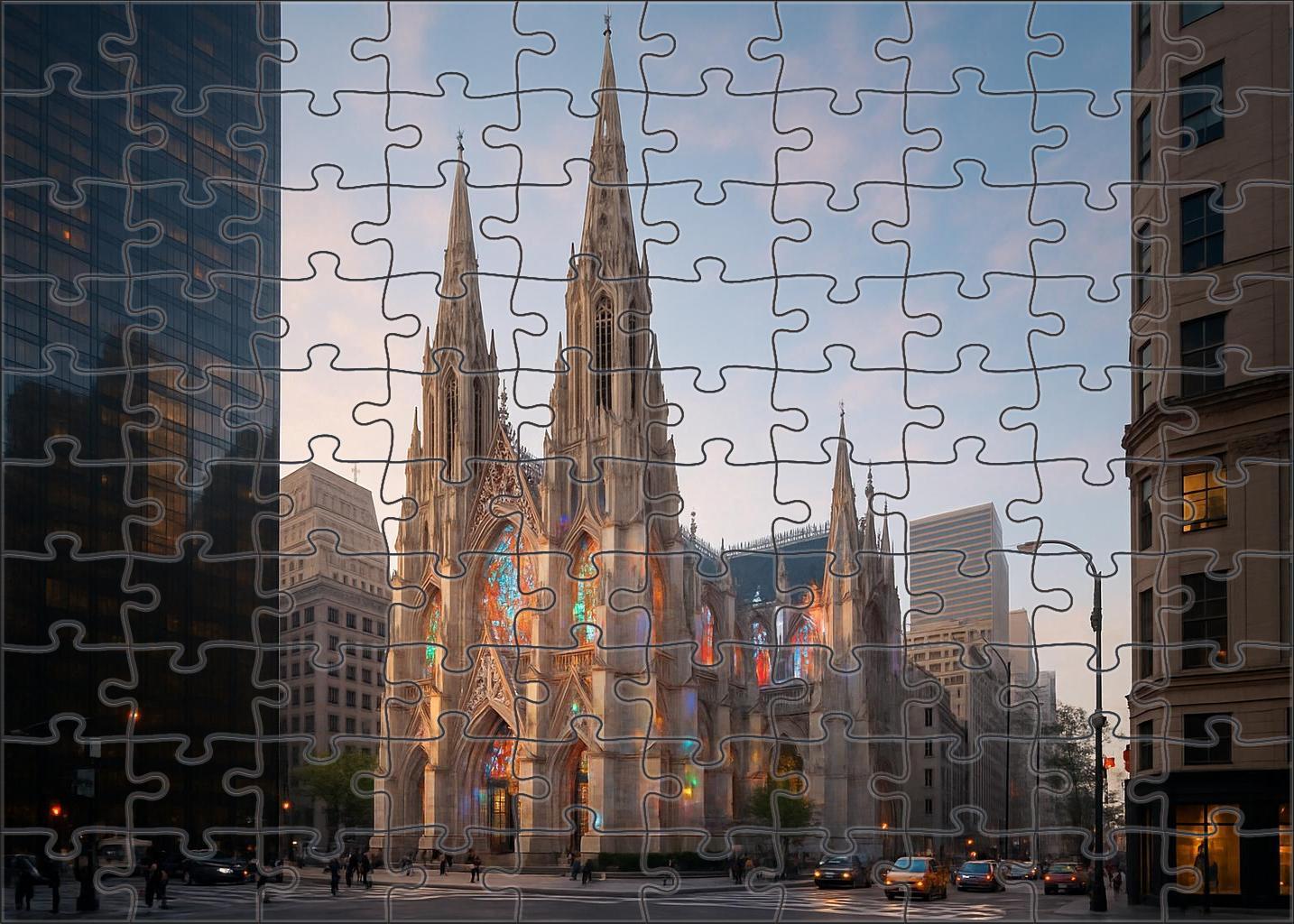 Sagrada Familia Barcelona Spain - Globally Recognized By 6877 For Its Unique Modernist Design Easy Puzzles