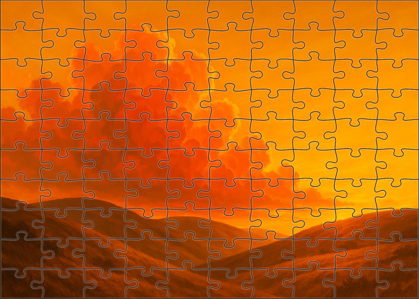 Saffron Satin Skies Family Puzzles