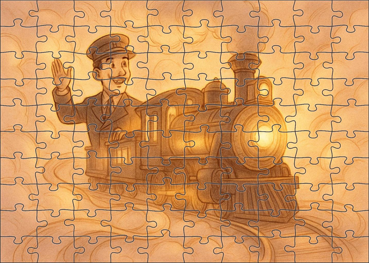 Dreamscape Train Conductor Mini Puzzle