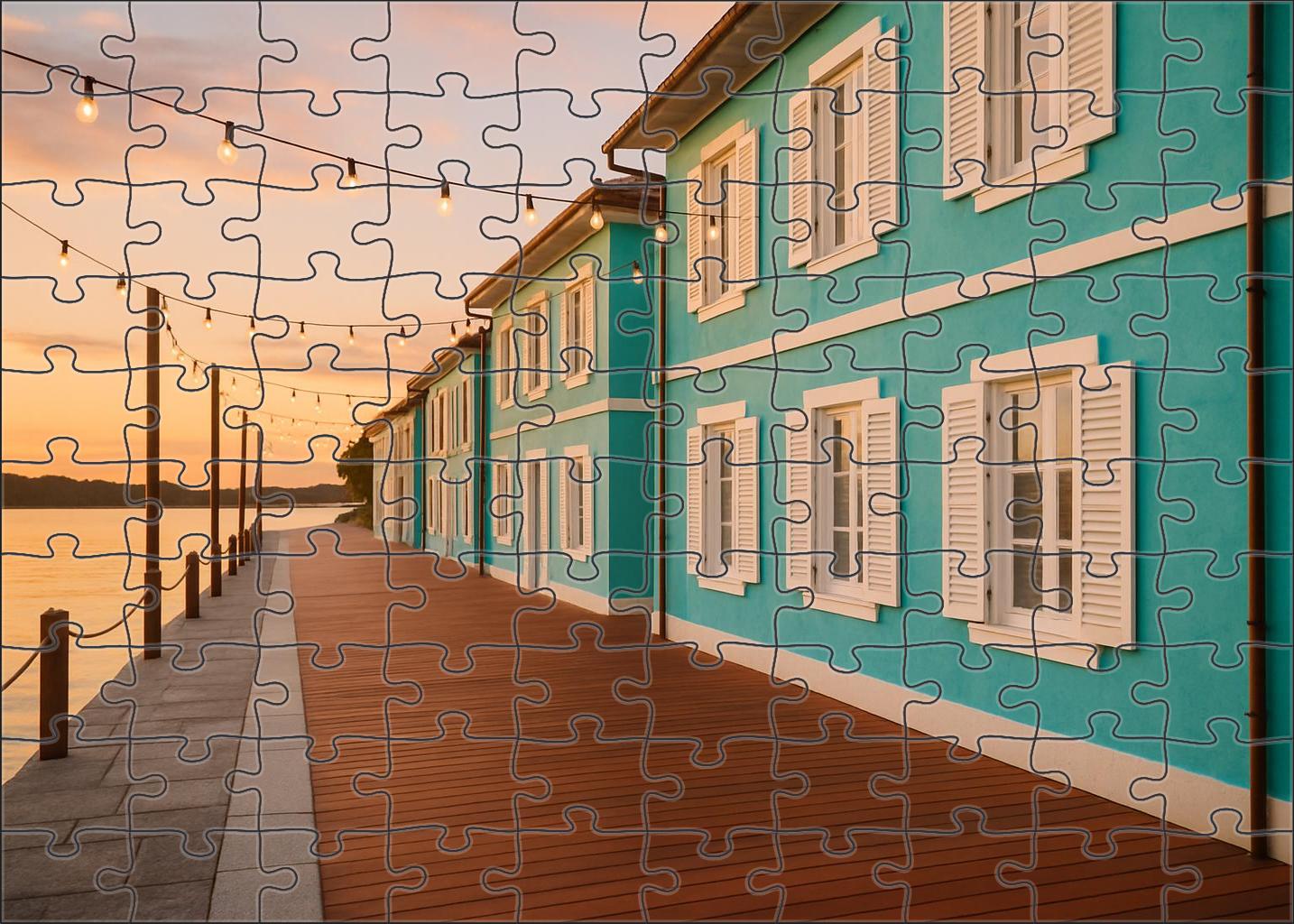 Turquoise Harbor Walk Mini Puzzle