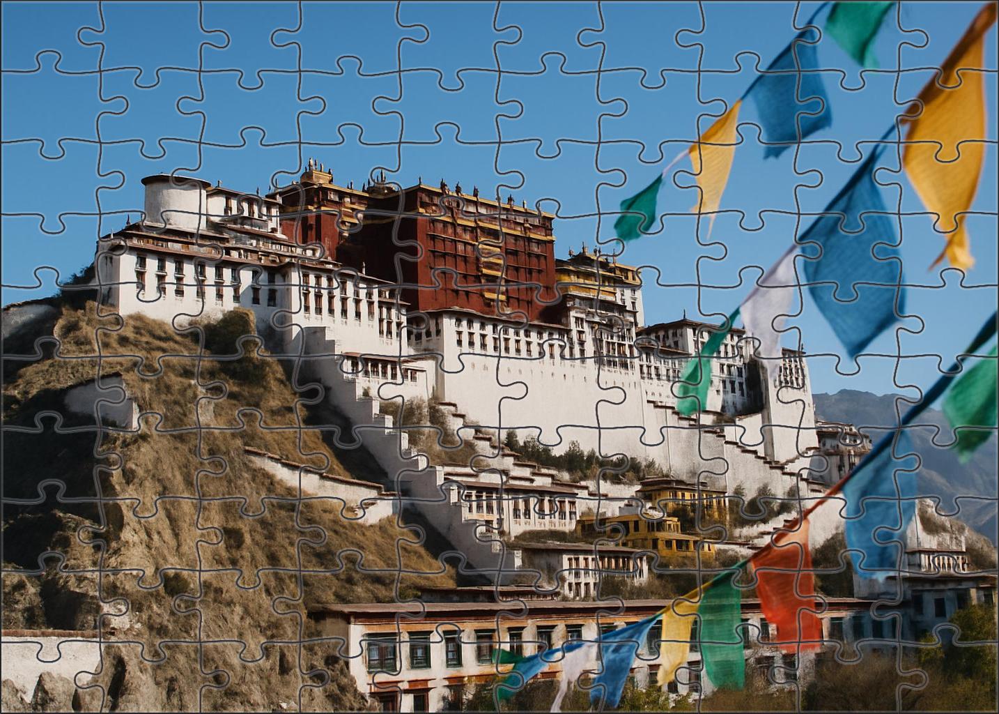 Potala Palace Lhasa Tibet Identified By 5870 Globally As A Spiritual And Political Icon Unique Puzzle Design