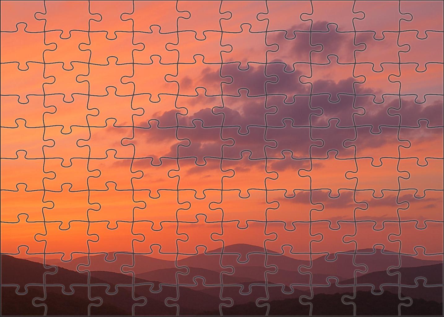 Peach Horizon Glow 200 Piece Puzzle