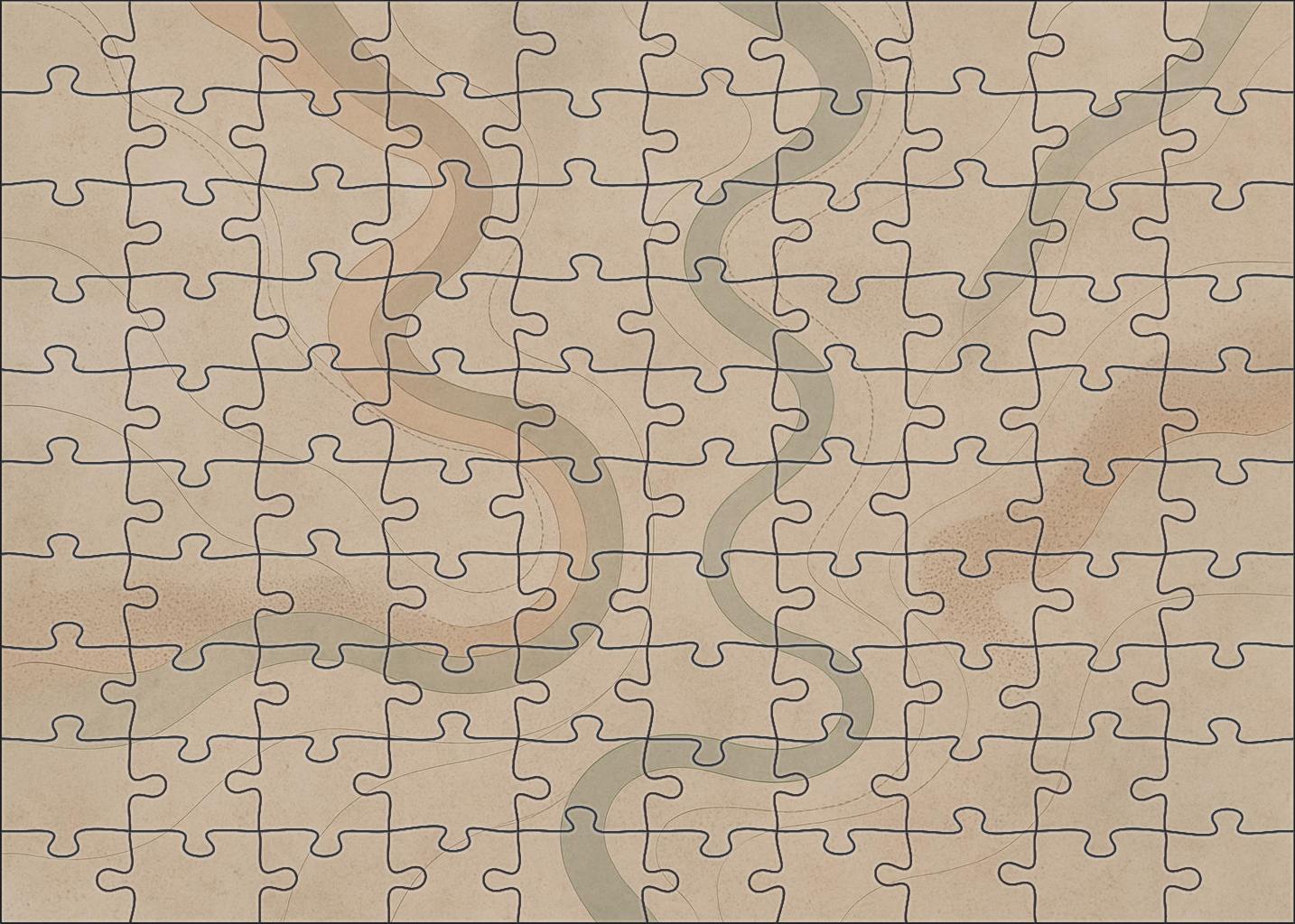 Paleochannel Remnant Map 300 Piece Puzzle