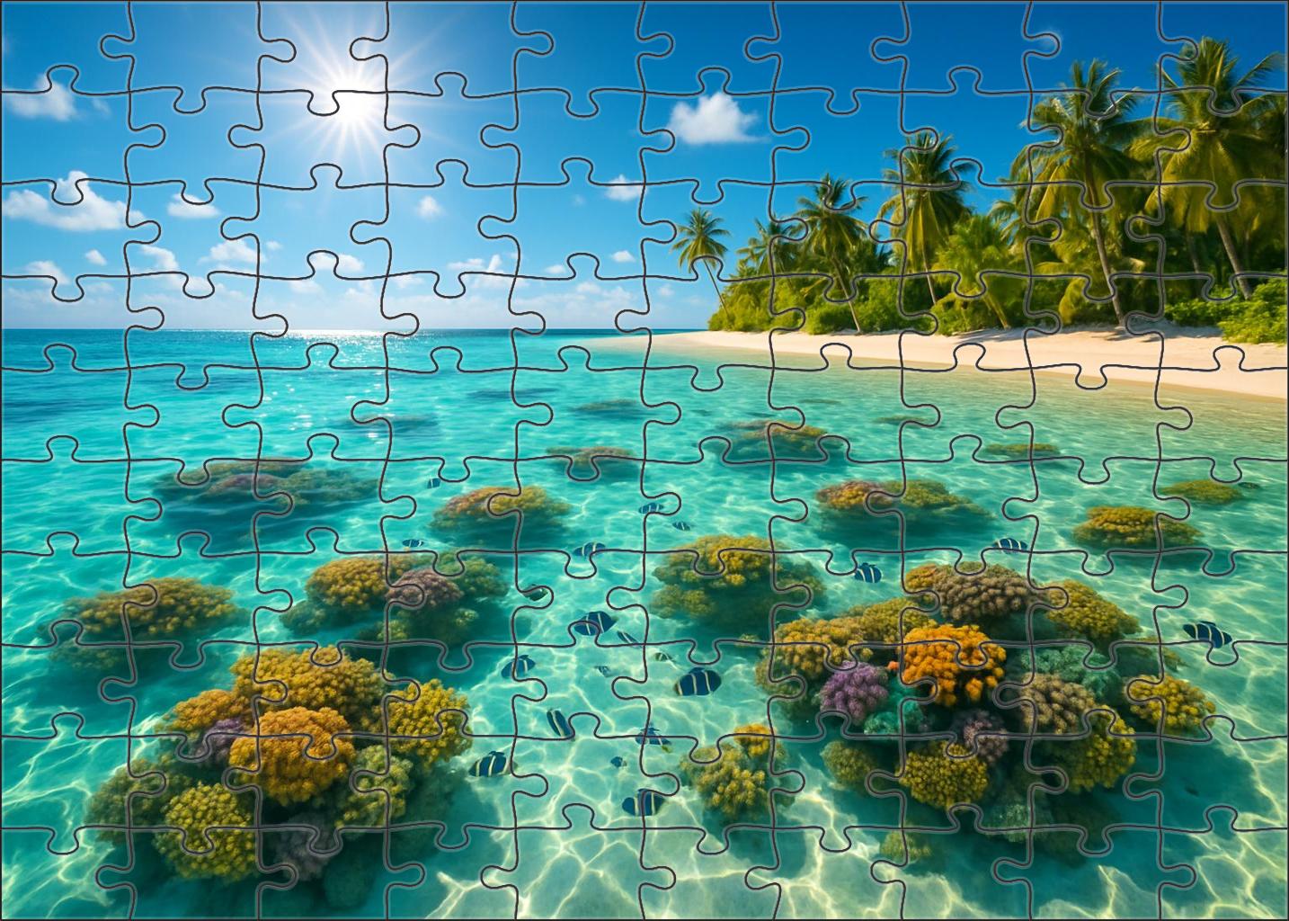 Coral Blossom Beach Puzzle Challenge