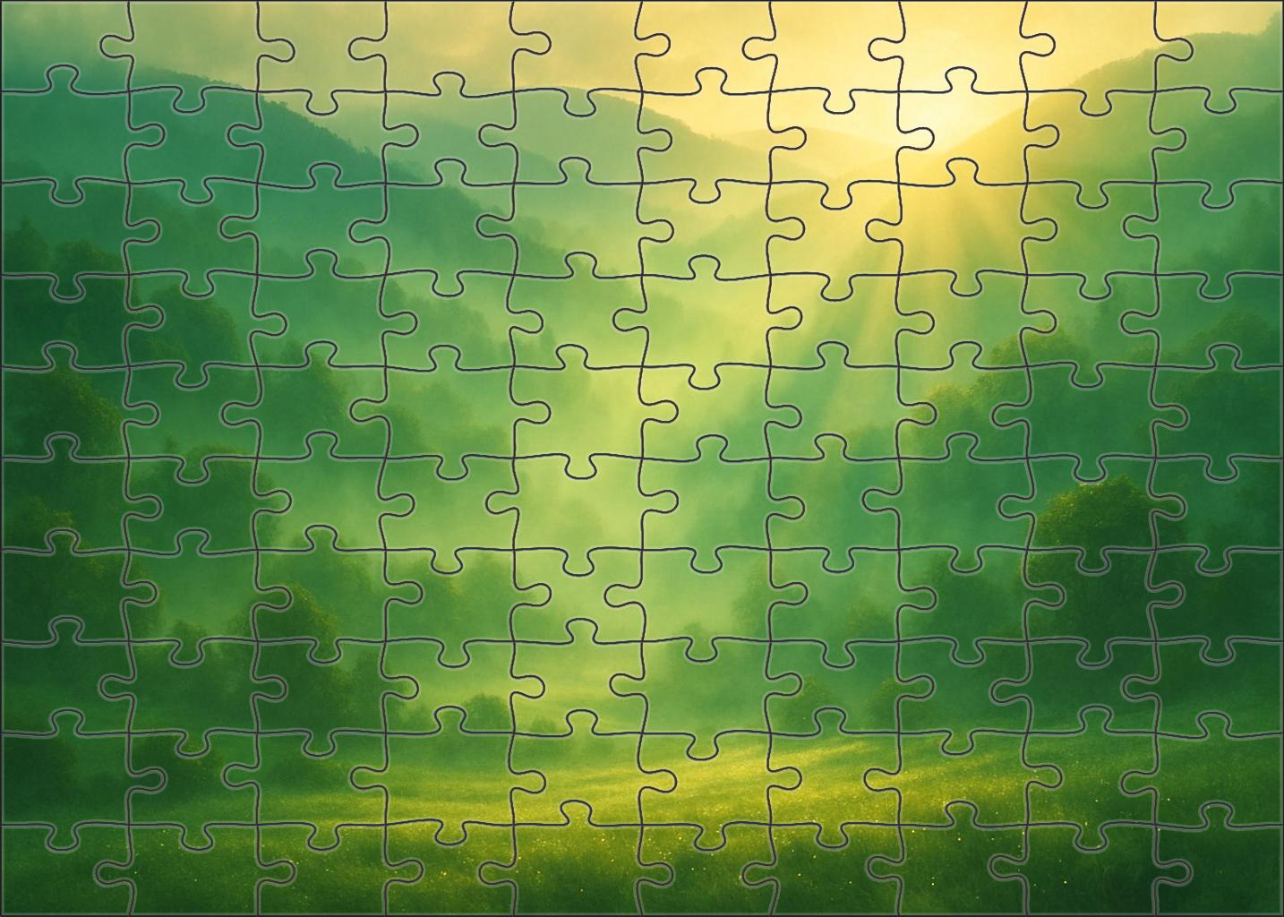 Emerald Valley Fog Puzzle Collection