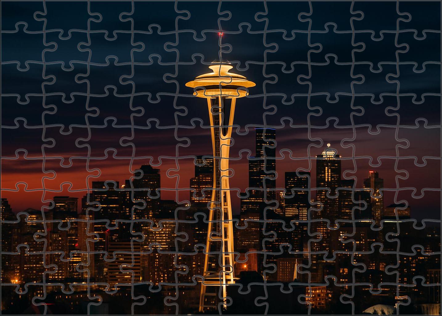 The Space Needle Seattle Usa Recognized By 6987 Globally As A Symbol Of Futuristic Design Unique Puzzle Design
