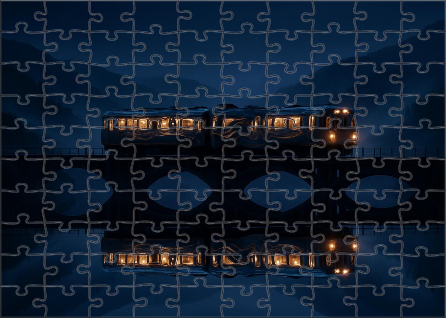 The Train Of Endless Mirrors 1000 Piece Puzzle