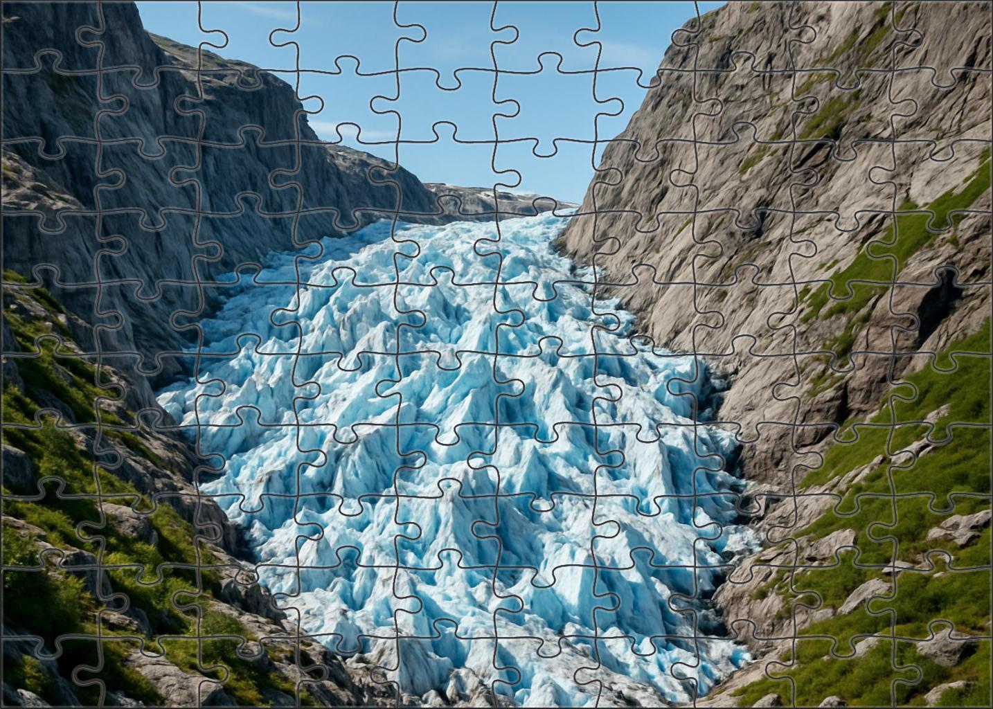 Crystal Icefall Ravine 300 Piece Puzzle