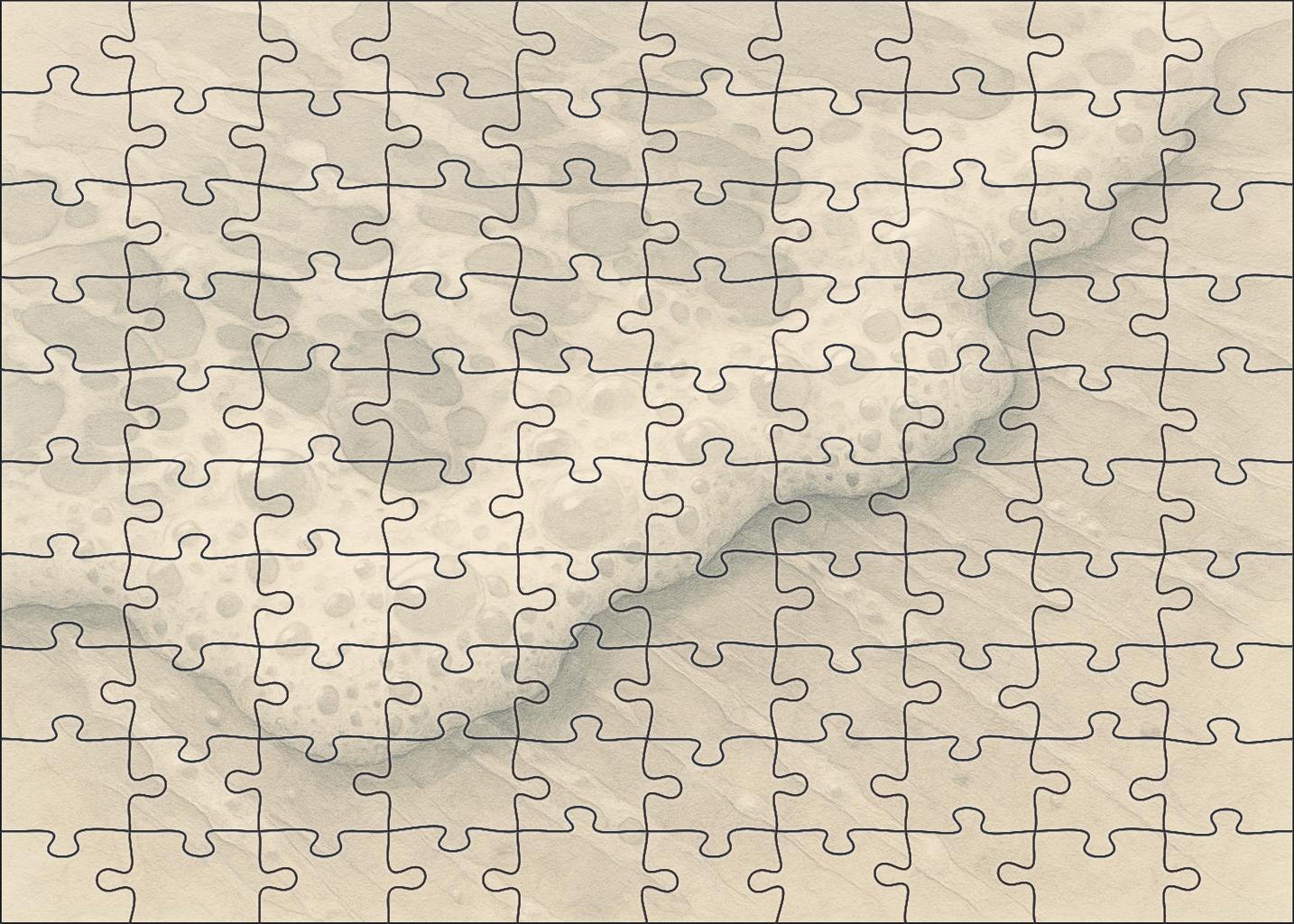 Ethereal Ocean Whispers Delicate Pencil And Watercolor Wash Of Sea Foam Puzzle Collection