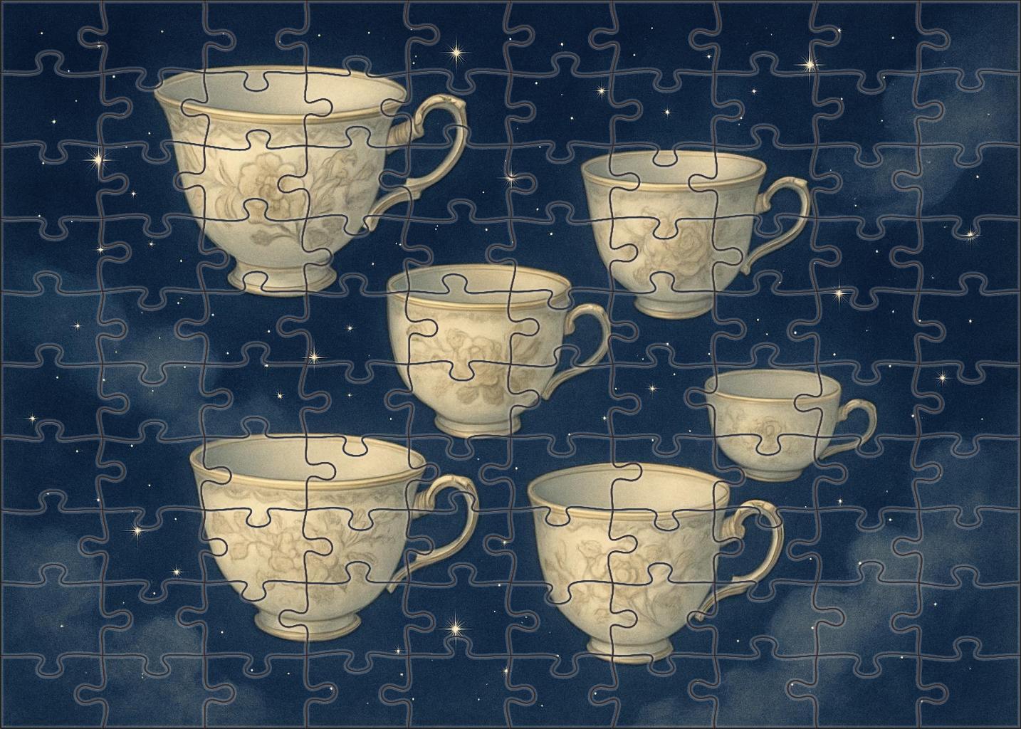 Celestial Teacup Voyagers 50 Piece Puzzle