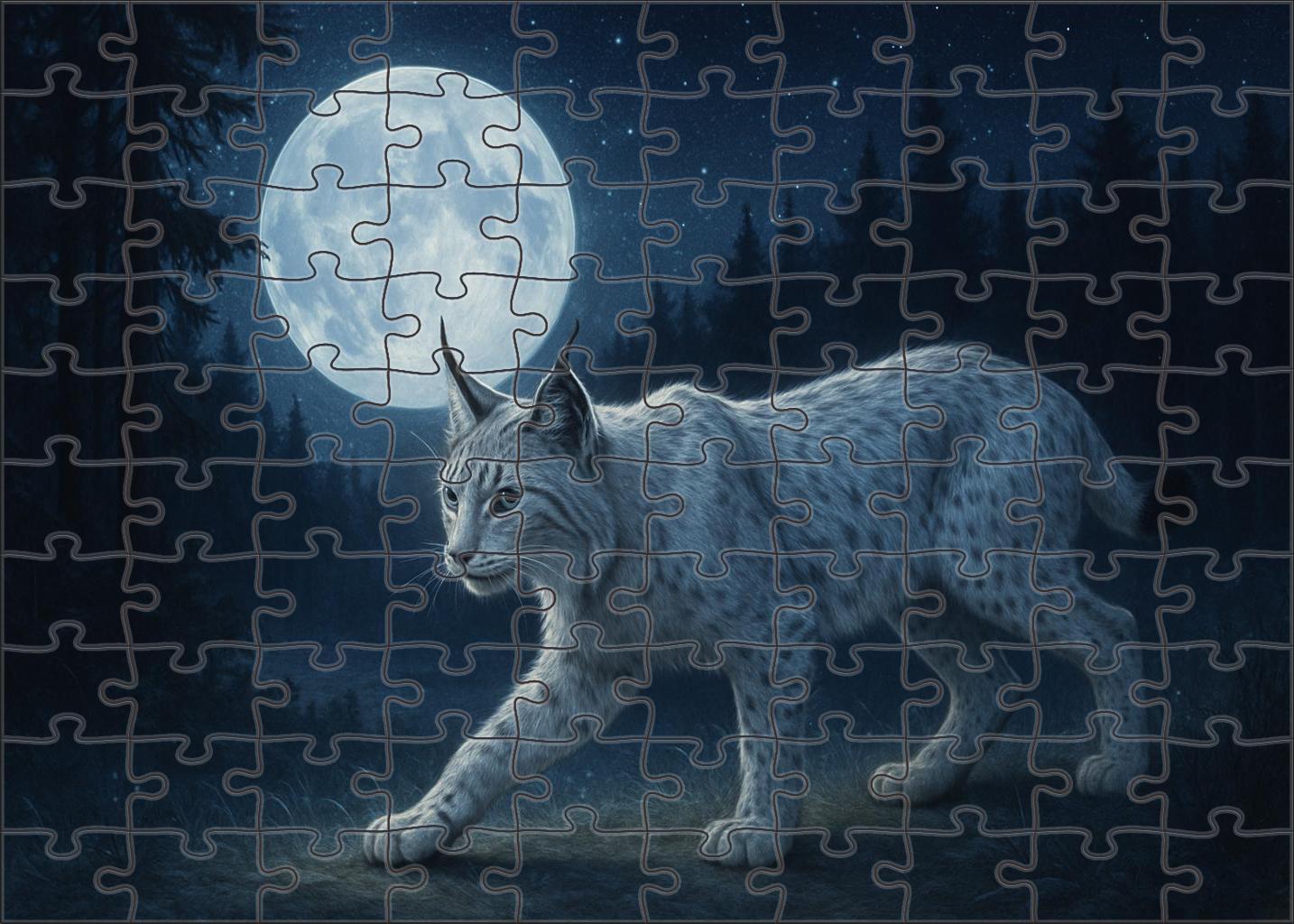 Moonshadow Lynx 1000 Piece Puzzle