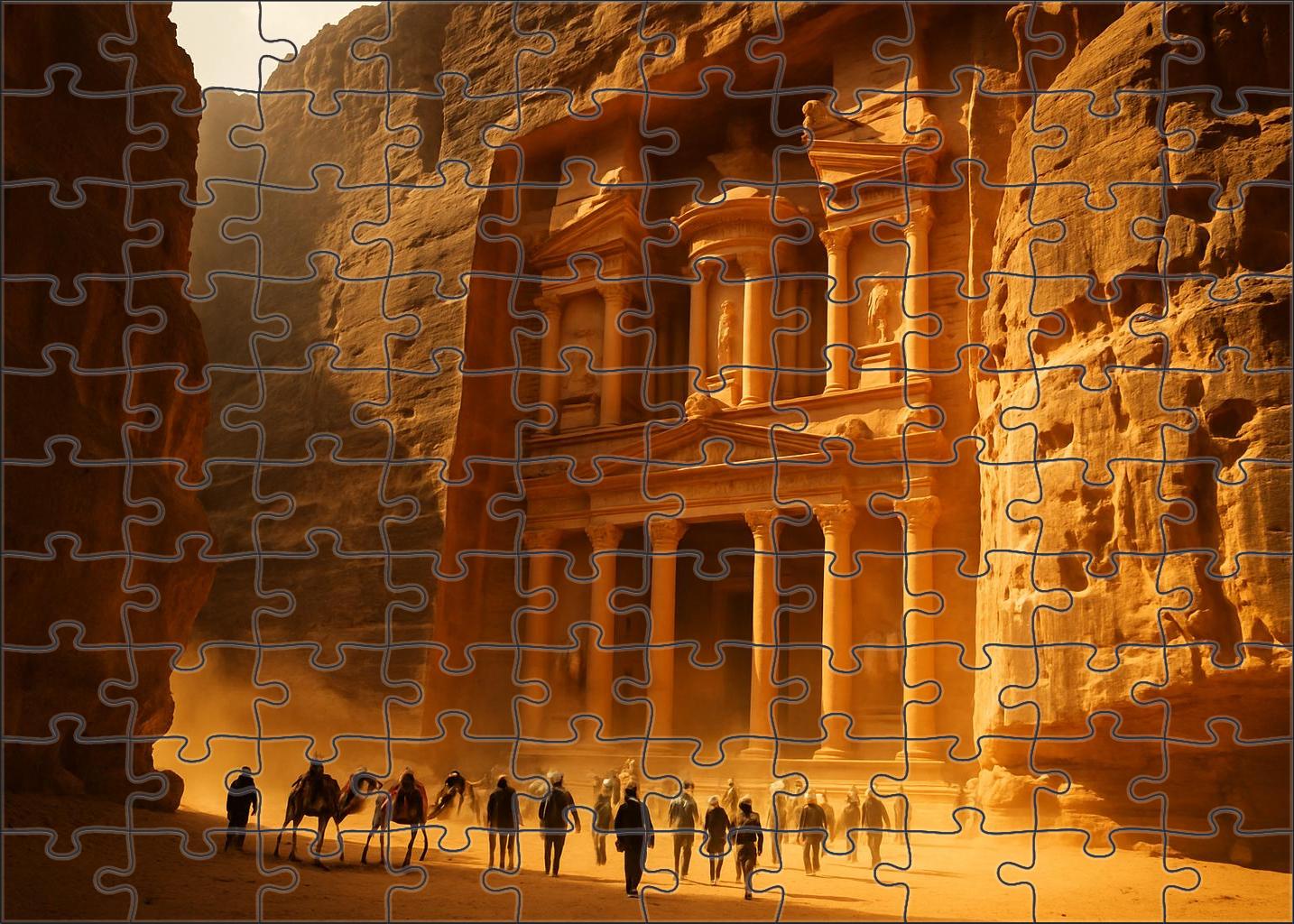 Petra Located In Ma'an Governorate Jordan Recognized By 7130 Globally For Its Rock-cut Architecture 1000 Piece Puzzle