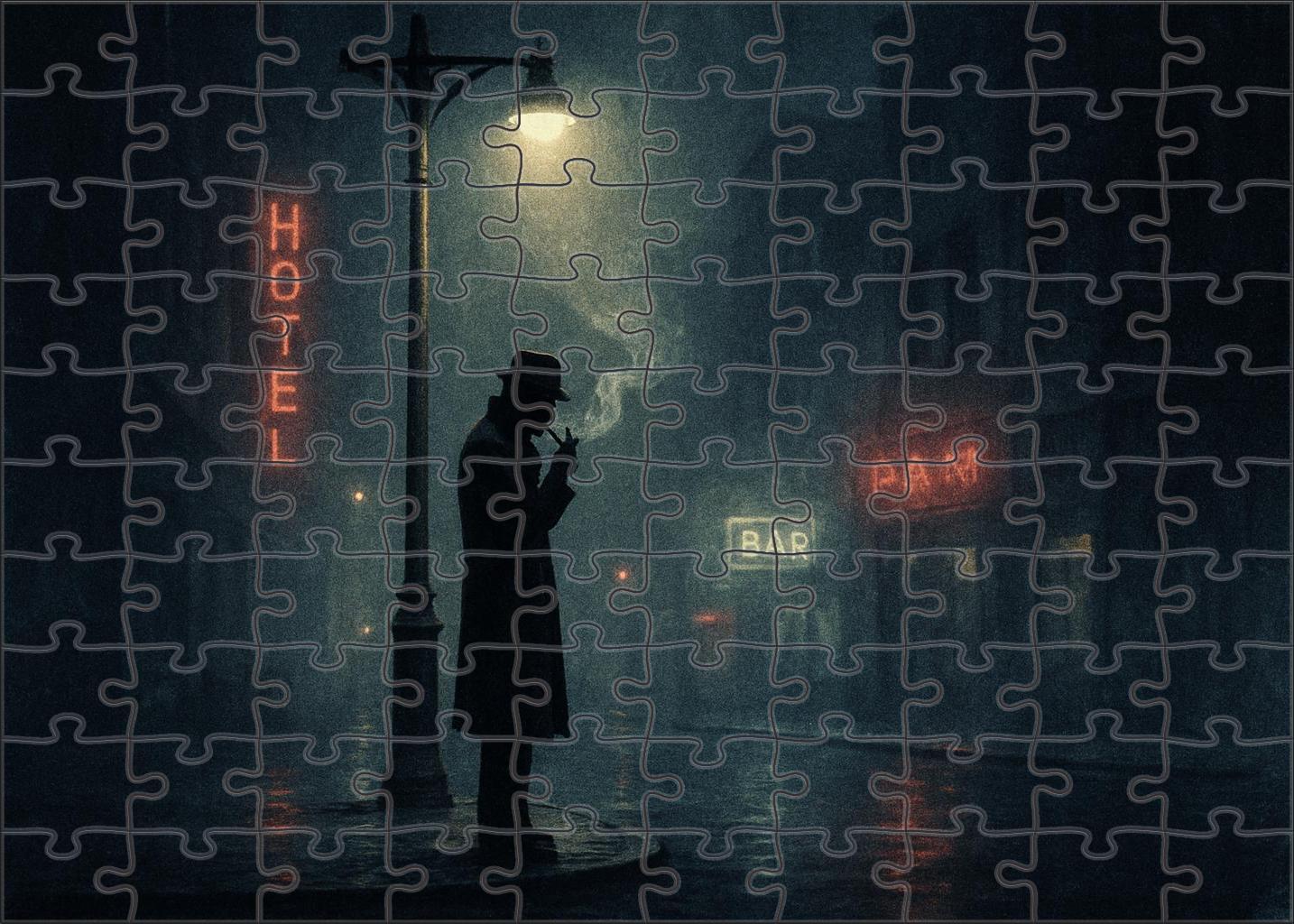 Postmodern Noir Thriller Shadowed Motives And Urban Mystique Puzzle Fun