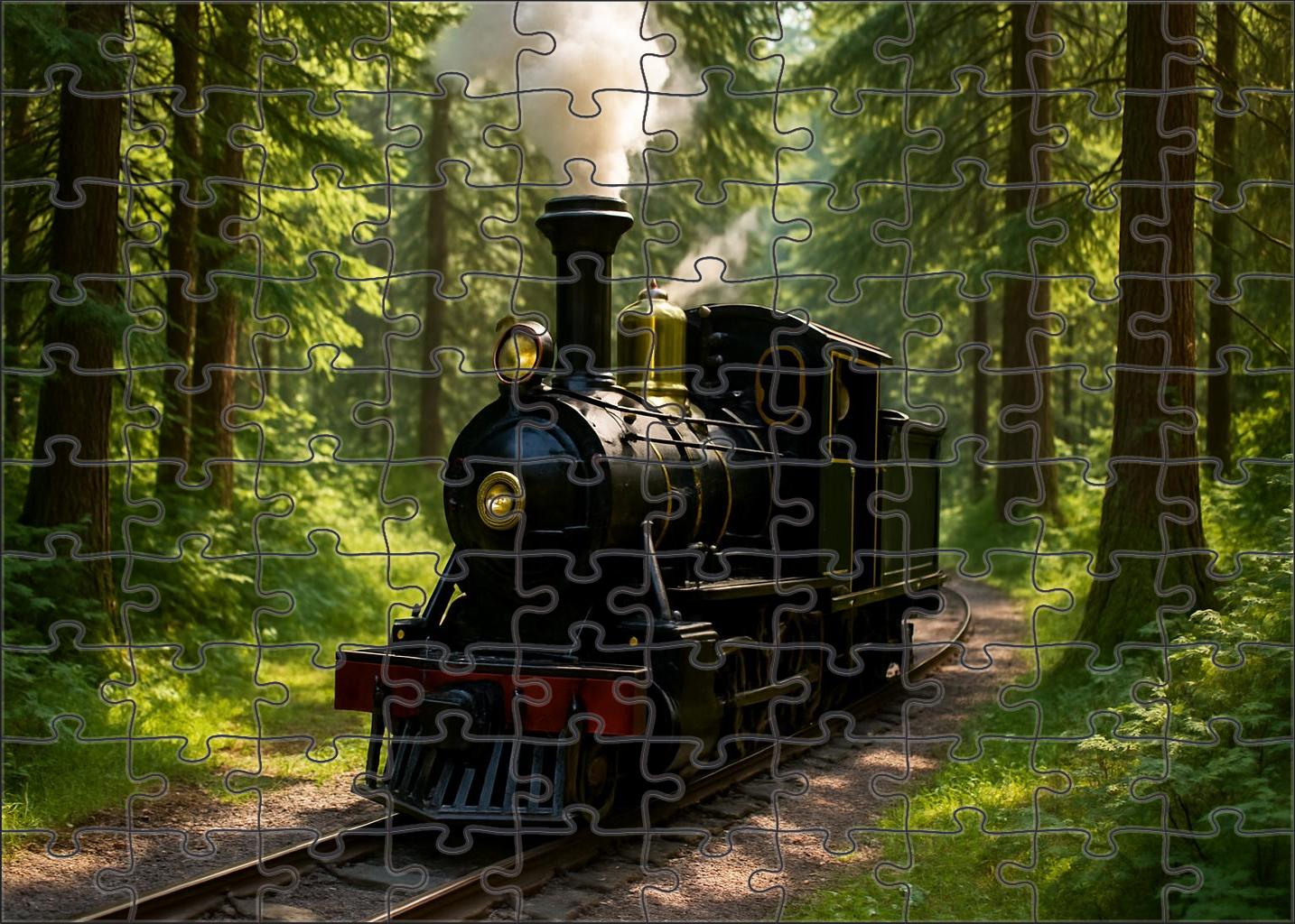 Evergreen Forest Narrow Gauge Easy Puzzles