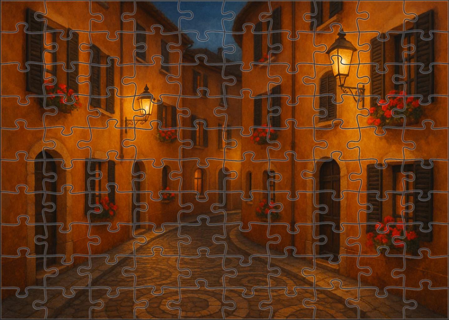 Amber Crescent Custom Jigsaw Puzzle