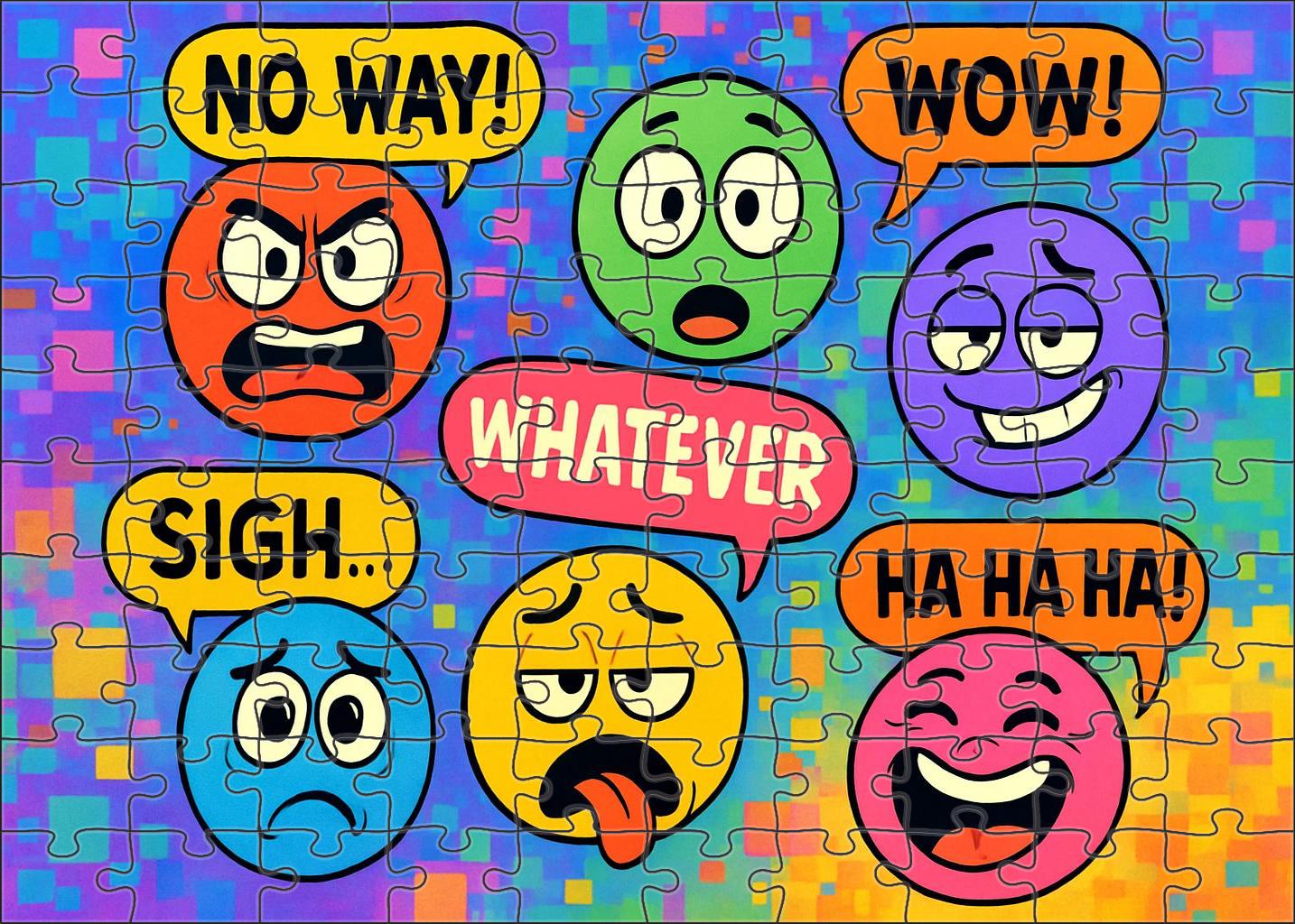 Viral Meme Phenomenon The Animated Emoticon Saga Puzzle Collection