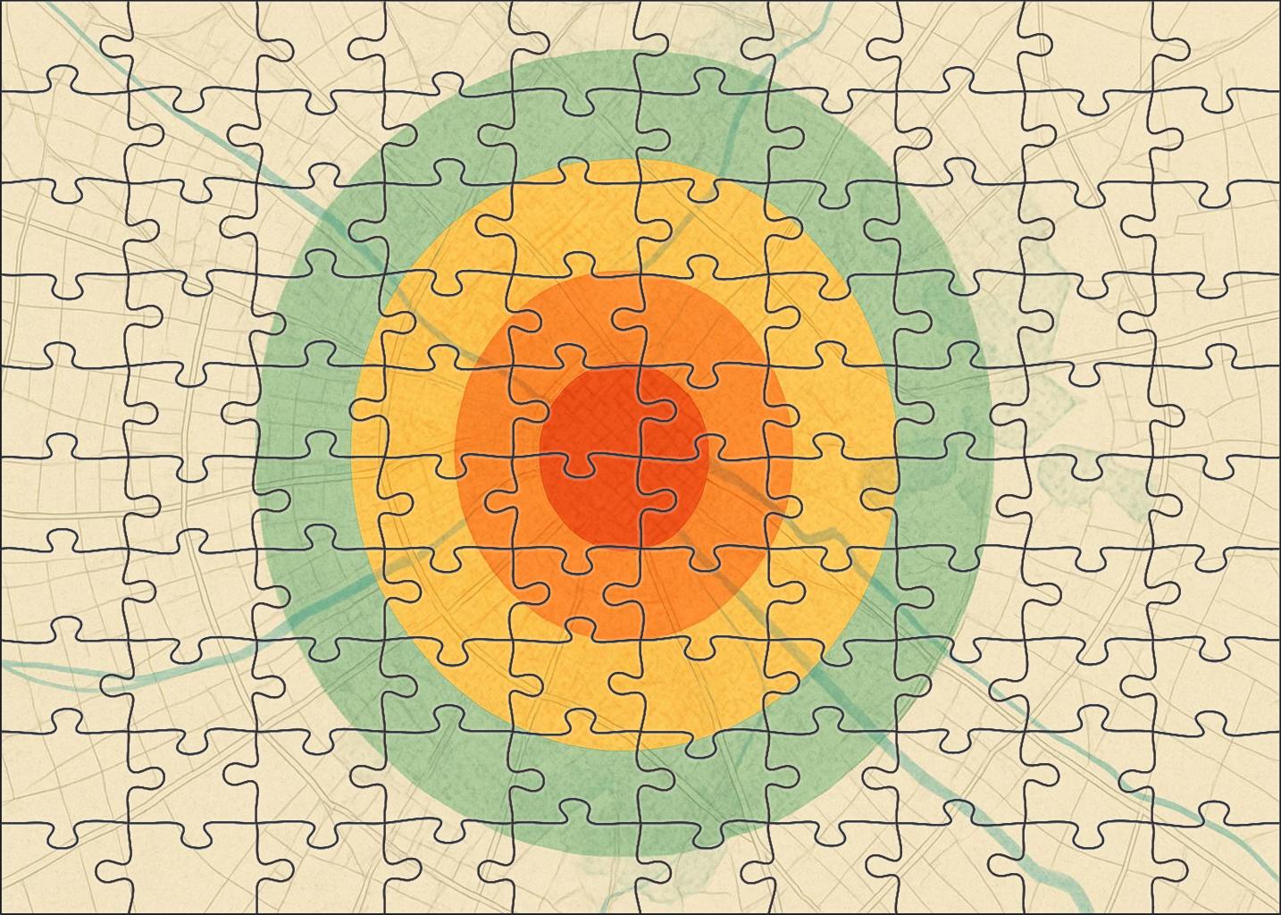 Urban Growth Morphology Map Challenging Puzzles