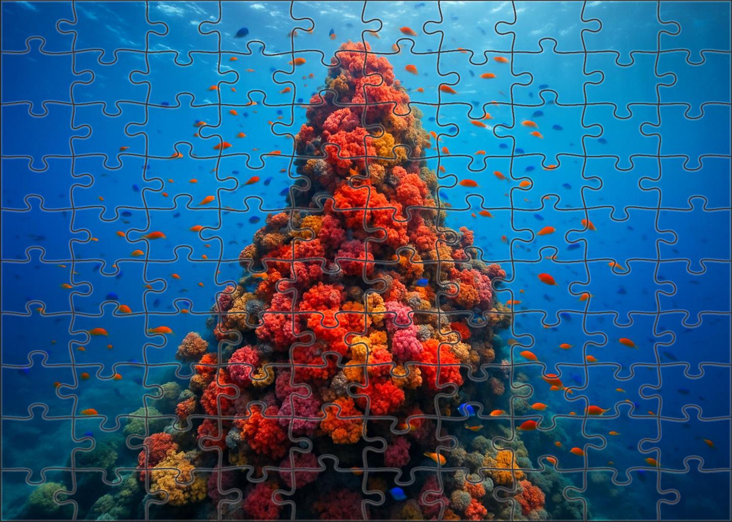 Sunlit Coral Pinnacle Puzzle For Adults