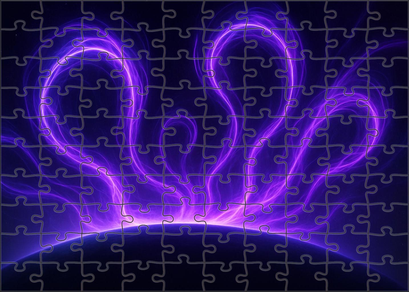 Violet Plasma Arcs Puzzle For Adults
