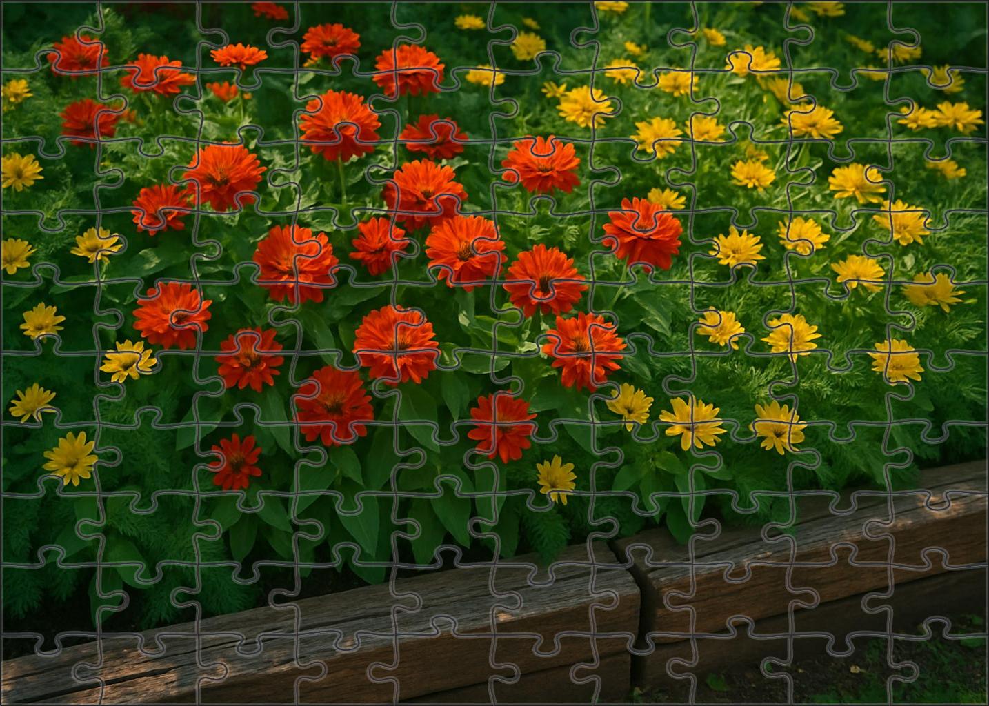 Sunset Serenade Garden Bed Puzzle For Adults
