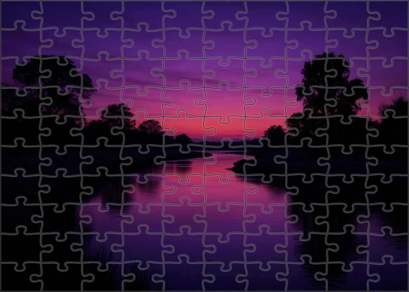 Twilight River Estuary Puzzle For Kids