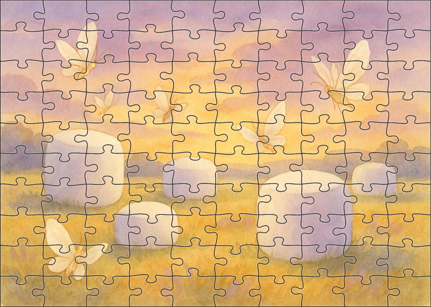 The Marshmallow Meadow Festival Custom Jigsaw Puzzle