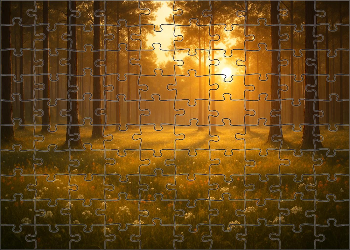 Golden Hour Arboreal Glade 1000 Piece Puzzle