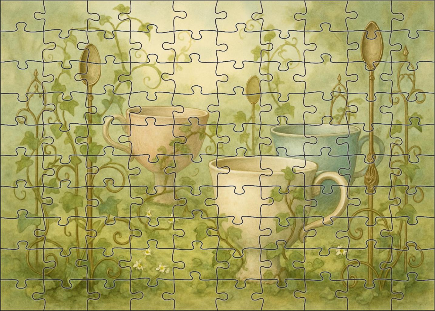 The Secret Tea Garden 200 Piece Puzzle