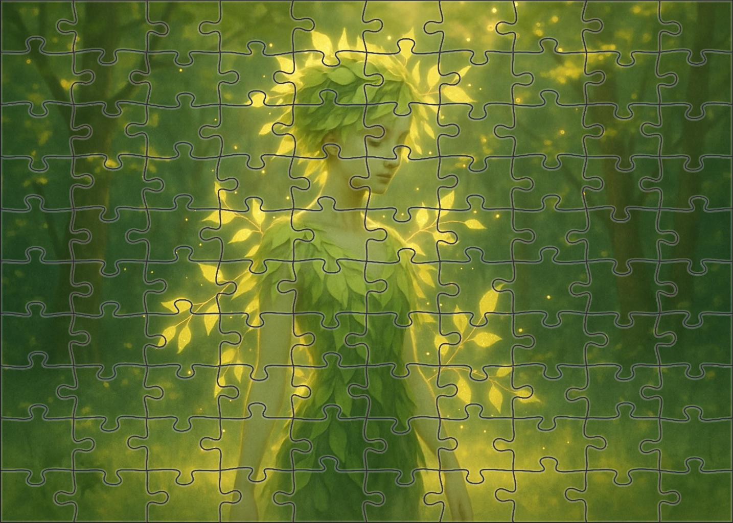 Glimmerleaf Dryad Premium Puzzle Pieces