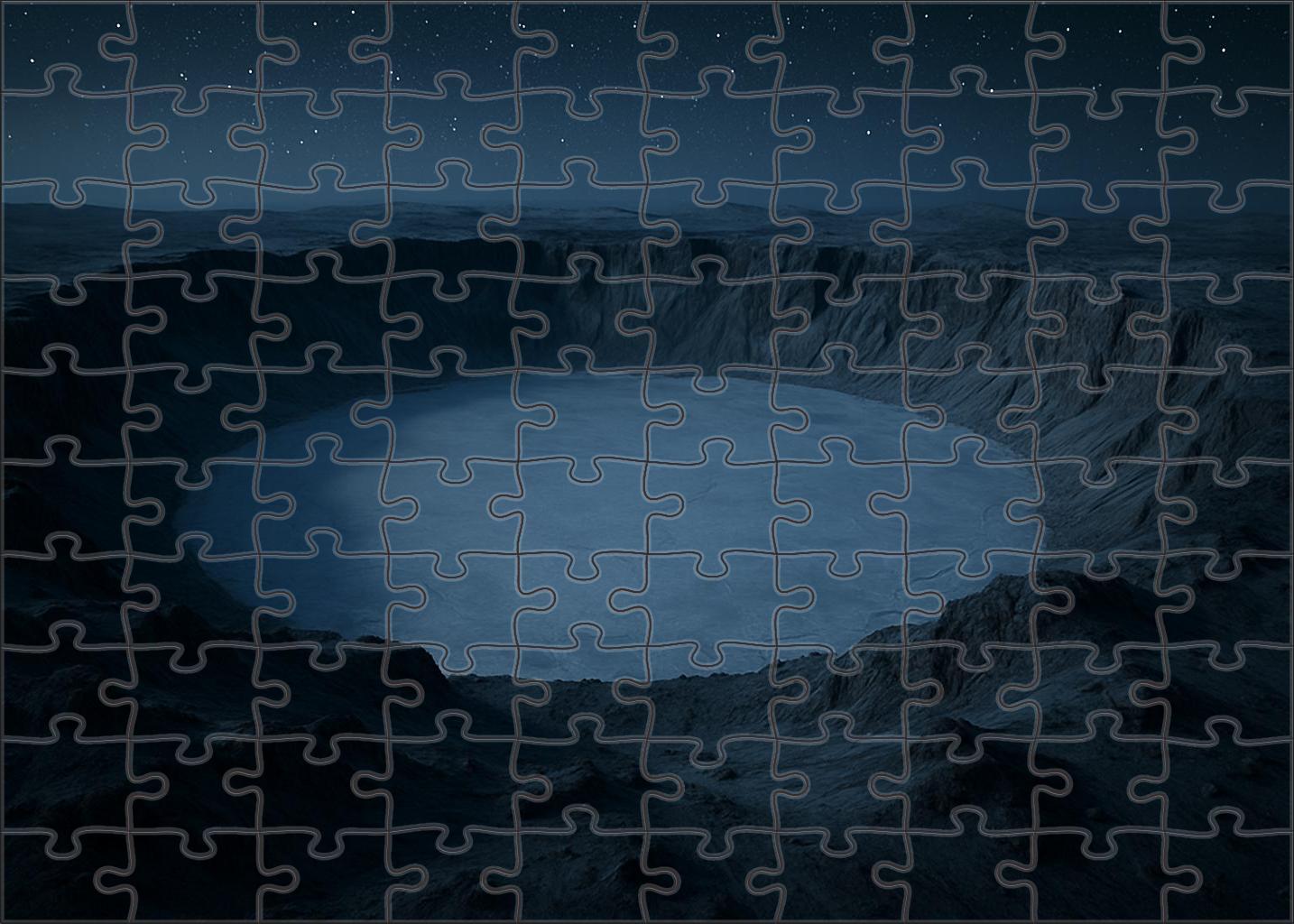 Frosted Crater Basin 100 Piece Puzzle