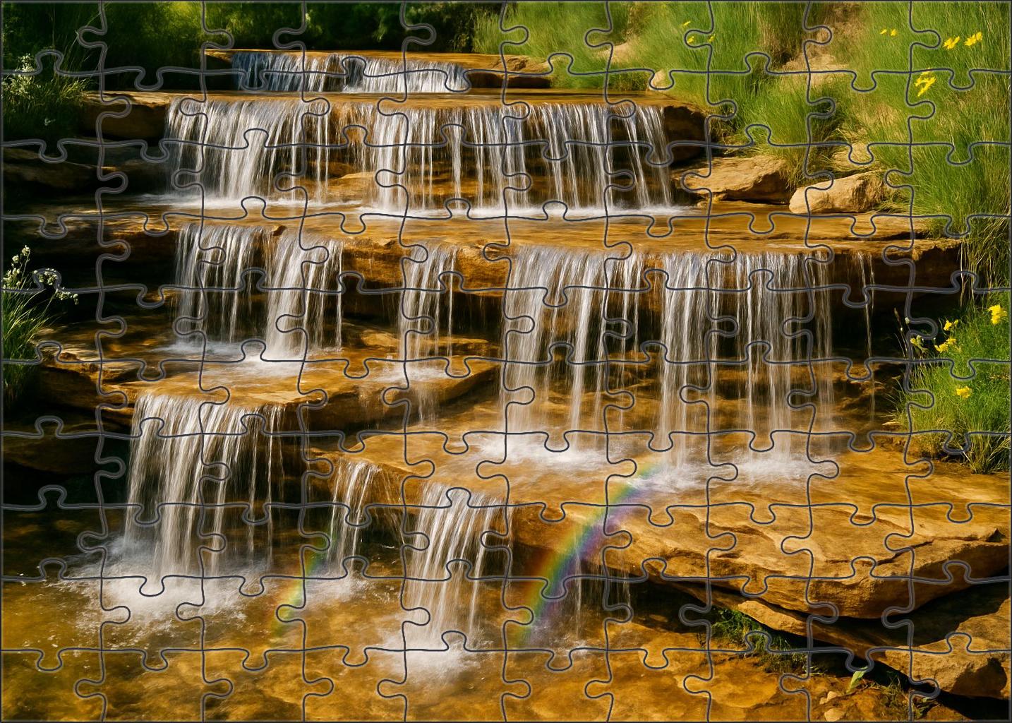 Glass Ribbon Steps Puzzle Collection