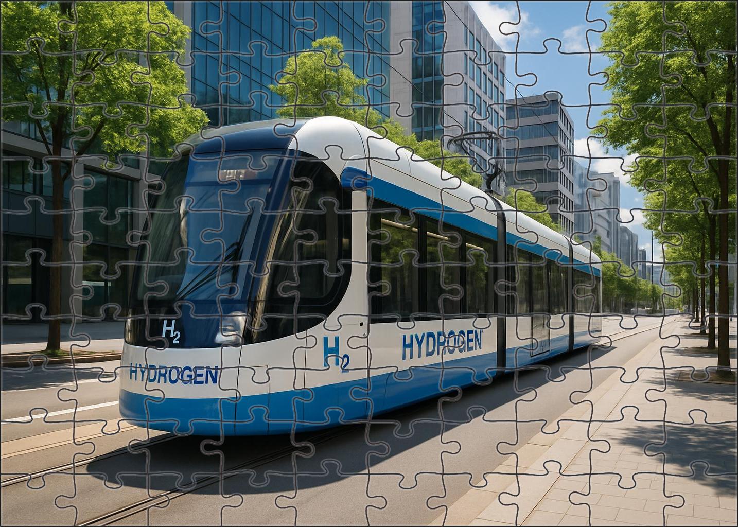 Hydrogen Fuel Cell Tramway 50 Piece Puzzle